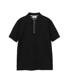 DAKS / ダックス その他トップス | フロントジップ ハウスチェックパイピング ポロシャツ