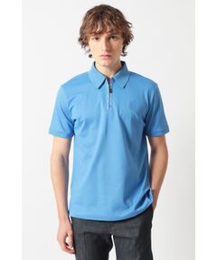 DAKS / ダックス その他トップス | フロントジップ ハウスチェックパイピング ポロシャツ