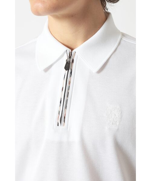 DAKS / ダックス その他トップス | フロントジップ ハウスチェックパイピング ポロシャツ | 詳細4