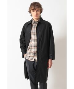 DAKS / ダックス その他アウター | OLMETEX シティウォッシュ レザーロゴパッチ バルマカーンコート