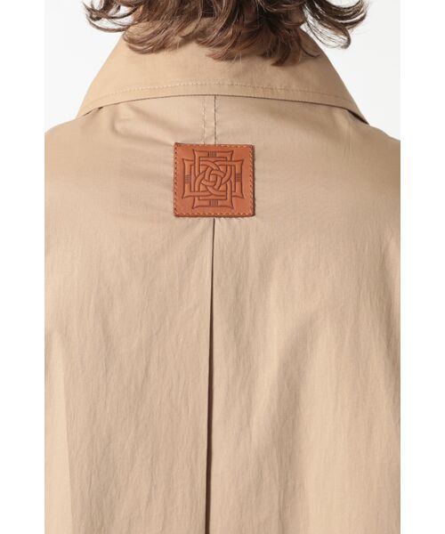 DAKS / ダックス その他アウター | OLMETEX シティウォッシュ レザーロゴパッチ バルマカーンコート | 詳細5