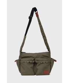 DAKS / ダックス その他 | ナイロン×牛革 ハウスチェックディテール フラップショルダーバッグ