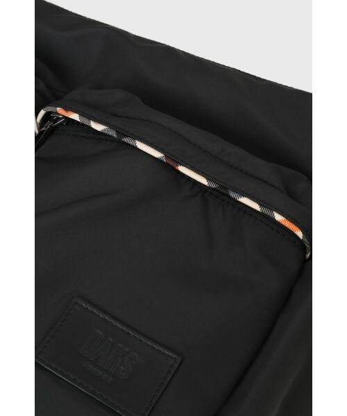 DAKS / ダックス その他 | ナイロン×牛革 ハウスチェックディテール フラップショルダーバッグ | 詳細4