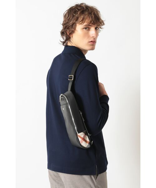 DAKS / ダックス その他 | レザー×ハウスチェックディテール フラップショルダーバッグ | 詳細1