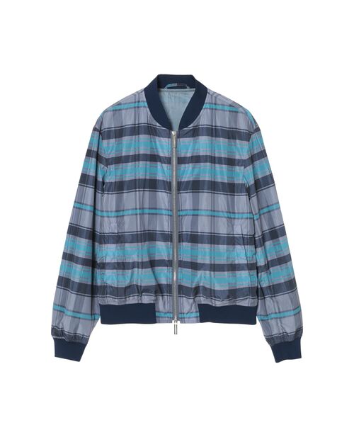 DAKS / ダックス その他アウター | 50thアニバーサリーチェック ナイロンブルゾン（50thブルーチェック）