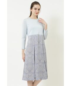 DAKS / ダックス ドレス | ペイズリープリントコンビニットワンピース