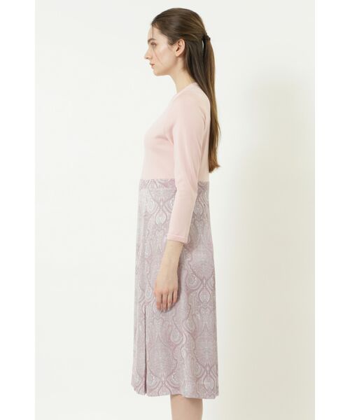 DAKS / ダックス ドレス | ペイズリープリントコンビニットワンピース | 詳細1