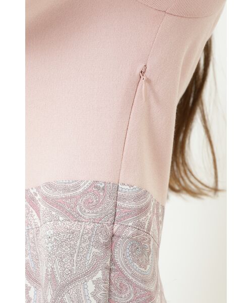 DAKS / ダックス ドレス | ペイズリープリントコンビニットワンピース | 詳細6