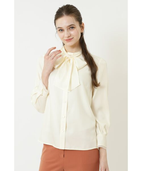 DAKS / ダックス その他トップス | 【TV着用｜市村紗弥香アナ】キュプラツイルリボンブラウス | 詳細1