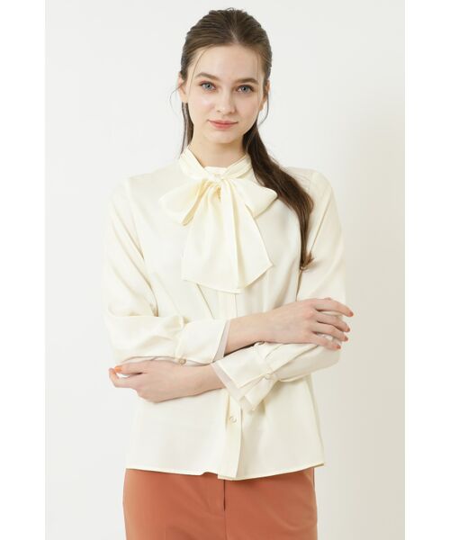 DAKS / ダックス その他トップス | 【TV着用｜市村紗弥香アナ】キュプラツイルリボンブラウス | 詳細2