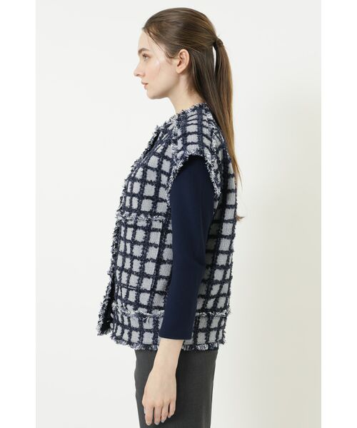 DAKS / ダックス その他アウター | チェックツイードベスト | 詳細1