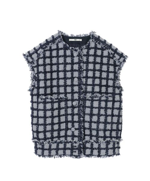 DAKS / ダックス その他アウター | チェックツイードベスト | 詳細4