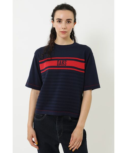 DAKS / ダックス その他トップス | シャドーボーダーロゴニット（89/ネイビー）