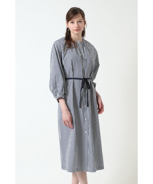 DAKS / ダックス ドレス | コットン ギャザーワンピース（ネイビー）