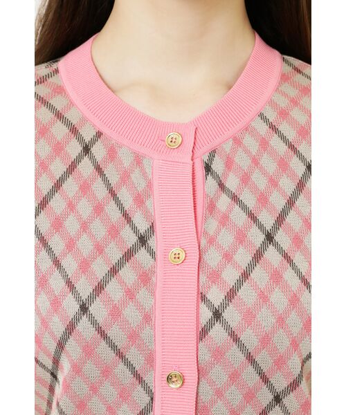 DAKS / ダックス その他トップス | ジャカードチェックカーディガン | 詳細4