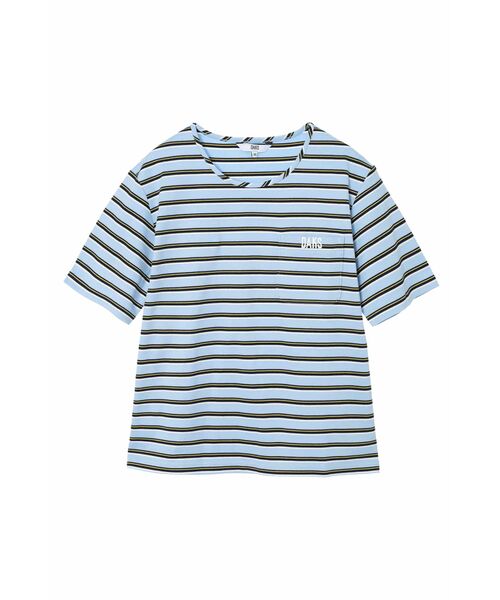 DAKS / ダックス その他トップス | ロゴボーダープルオーバー（ブルーベル）