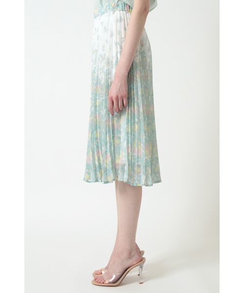 DAKS / ダックス ロング・マキシ丈スカート | ヌーボーフラワープリーツスカート | 詳細1