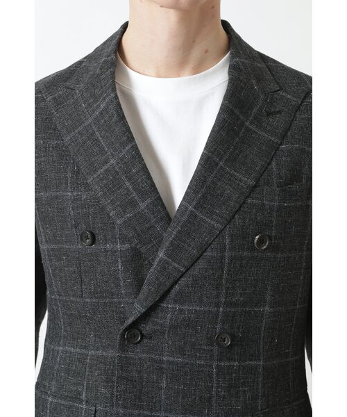 DAKS / ダックス その他アウター | リネン コットン チェック ジャケット | 詳細3