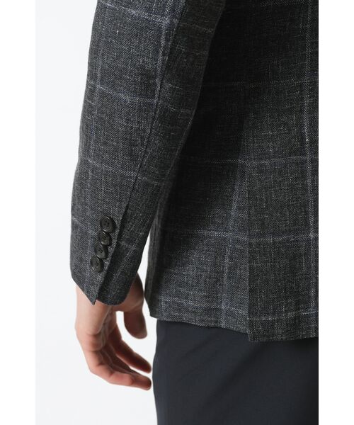 DAKS / ダックス その他アウター | リネン コットン チェック ジャケット | 詳細5