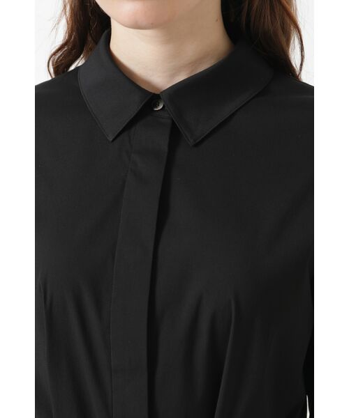 DAKS / ダックス ドレス | 綿ナイロンハイストレッチ ハウスチェックアクセント シャツワンピース | 詳細3