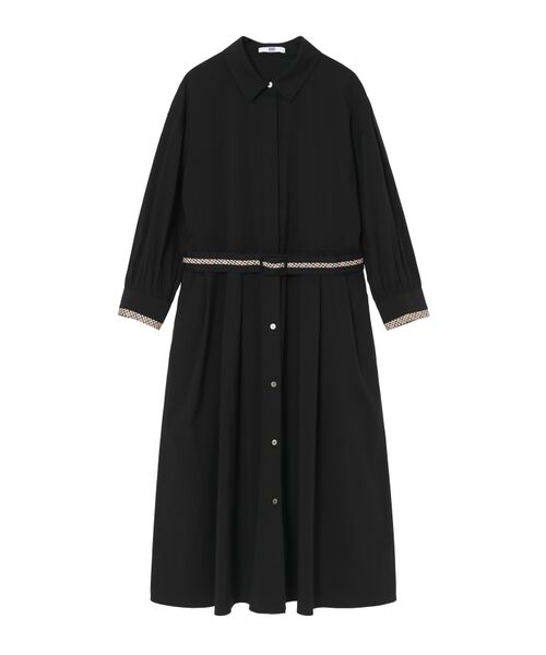 DAKS / ダックス ドレス | 綿ナイロンハイストレッチ ハウスチェックアクセント シャツワンピース | 詳細7