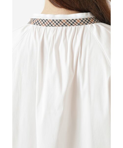 DAKS / ダックス シャツ・ブラウス | 綿ナイロンハイストレッチ ハウスチェックアクセント チュニックブラウス | 詳細3