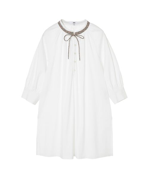 DAKS / ダックス シャツ・ブラウス | 綿ナイロンハイストレッチ ハウスチェックアクセント チュニックブラウス | 詳細7