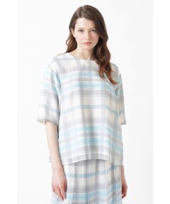 DAKS / ダックス シャツ・ブラウス | シフォンジョーゼット 50周年アニバーサリーチェック ブラウス