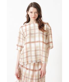 DAKS / ダックス シャツ・ブラウス | シフォンジョーゼット 50周年アニバーサリーチェック ブラウス