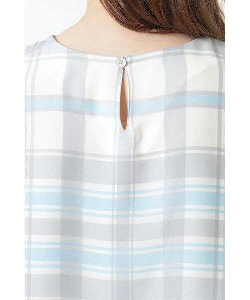 DAKS / ダックス シャツ・ブラウス | シフォンジョーゼット 50周年アニバーサリーチェック ブラウス | 詳細3