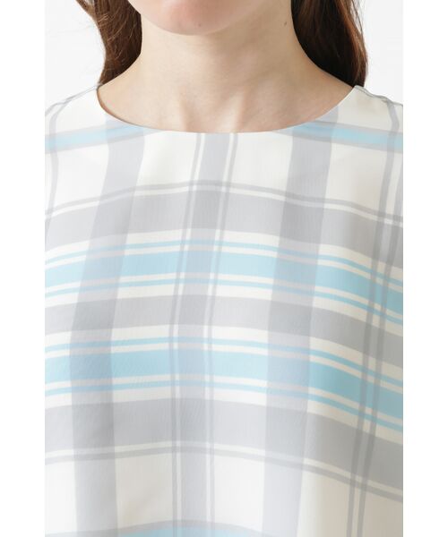 DAKS / ダックス シャツ・ブラウス | シフォンジョーゼット 50周年アニバーサリーチェック ブラウス | 詳細4