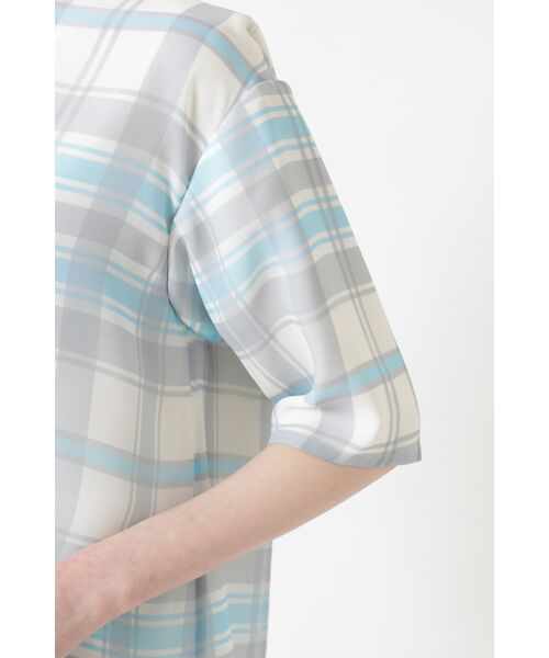 DAKS / ダックス シャツ・ブラウス | シフォンジョーゼット 50周年アニバーサリーチェック ブラウス | 詳細5