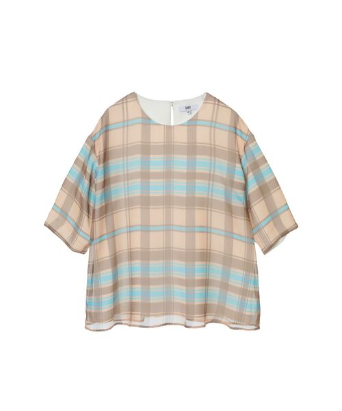 DAKS / ダックス シャツ・ブラウス | シフォンジョーゼット 50周年アニバーサリーチェック ブラウス | 詳細7