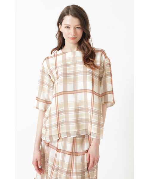 DAKS / ダックス シャツ・ブラウス | シフォンジョーゼット 50周年アニバーサリーチェック ブラウス（50thハウスチェック）