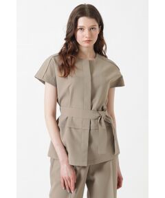 DAKS / ダックス シャツ・ブラウス | 2WAYコンパクトストレッチ スタンドカラー ジレジャケット