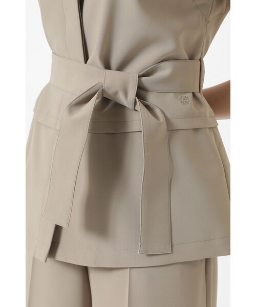 DAKS / ダックス シャツ・ブラウス | 2WAYコンパクトストレッチ スタンドカラー ジレジャケット | 詳細4