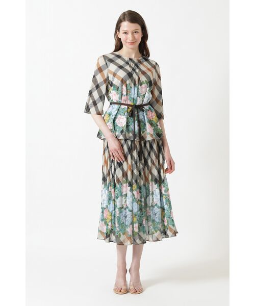 DAKS / ダックス シャツ・ブラウス | ツイルハウスチェックフラワープリントブラウス | 詳細2