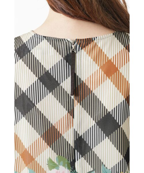 DAKS / ダックス シャツ・ブラウス | ツイルハウスチェックフラワープリントブラウス | 詳細3