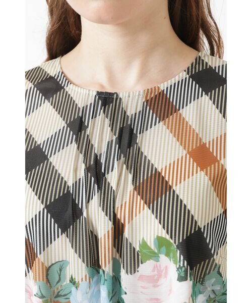 DAKS / ダックス シャツ・ブラウス | ツイルハウスチェックフラワープリントブラウス | 詳細4