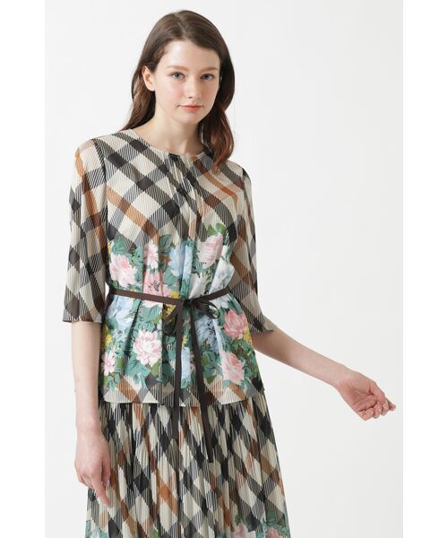 DAKS / ダックス シャツ・ブラウス | ツイルハウスチェックフラワープリントブラウス | 詳細7