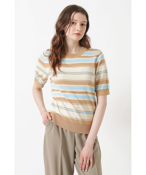 DAKS / ダックス その他トップス | 18Gコンパクトスピン 50周年アニバーサリー ボーダーニット（50thベージュチェック）