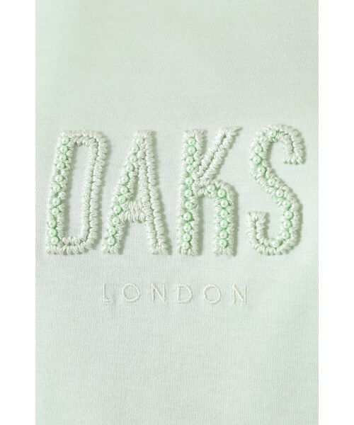 DAKS / ダックス その他トップス | ギザコットン天竺 パール＆ふくれ刺繍ロゴ Tシャツ | 詳細4