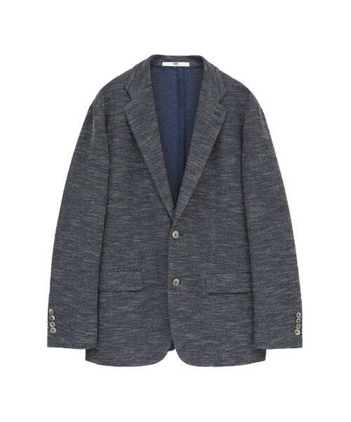 DAKS / ダックス その他アウター | 清涼ドライタッチ 立体組織 ローマミックスジャケット（ネイビー）