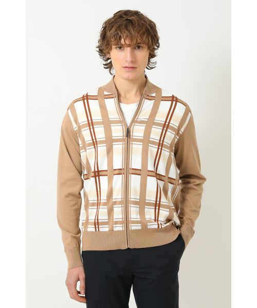 DAKS / ダックス その他トップス | 50周年チェック コンパクトコットン  ジップセーター（50thハウスチェック）