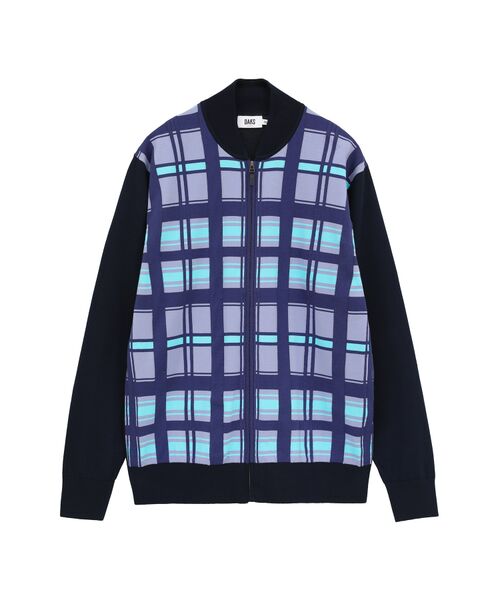 DAKS / ダックス その他トップス | 50周年チェック コンパクトコットン  ジップセーター（50thブルーチェック）