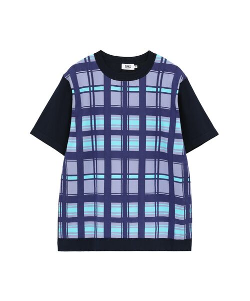 DAKS / ダックス その他トップス | 50周年チェック コンパクトコットン ニット（50thブルーチェック）