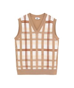 DAKS / ダックス その他トップス | 50周年チェック コンパクトコットン Vネックベスト