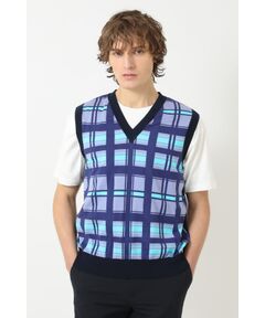 DAKS / ダックス その他トップス | 50周年チェック コンパクトコットン Vネックベスト