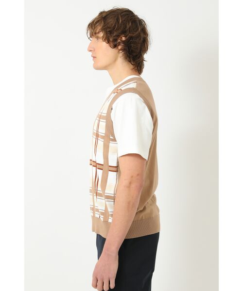 DAKS / ダックス その他トップス | 50周年チェック コンパクトコットン Vネックベスト | 詳細1