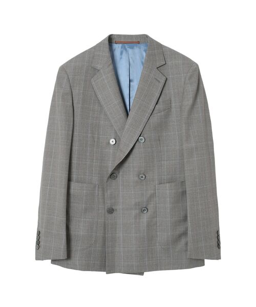 DAKS / ダックス その他アウター | ウィンドウペンチェックウールダブルブレストスーツ（サンドベージュ）